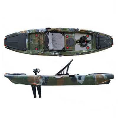HDPE LLDPE Single Person Sea Fishing Kayak With Pedal 264 Lbs
