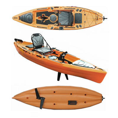 550lbs One Man Kayak Single Person Sit On Top Fishing Kayak With Foot Pedal Drive