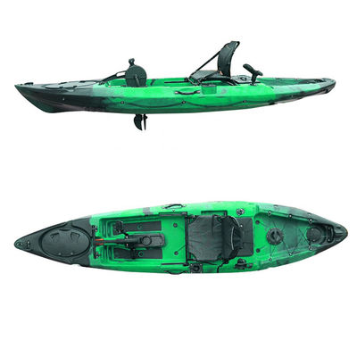 180kgs Fishing Pedal Kayaks Rotomolded Polyethylene Single Sit On Top