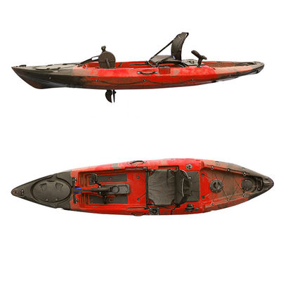 180kgs Fishing Pedal Kayaks Rotomolded Polyethylene Single Sit On Top