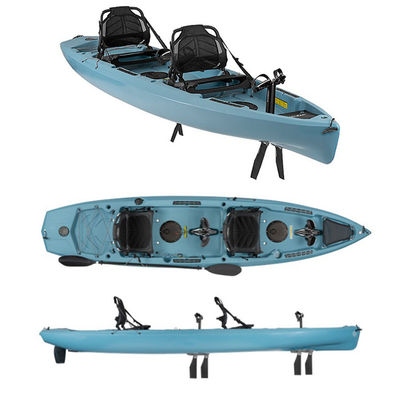 4.5mm Hull Thickness 475lb Two Person Fishing Pedal Kayak