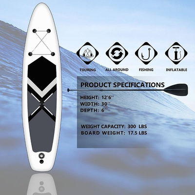 12'6" X 30" X 6" 300LBS Touring Sup Board Sightseeing In Water