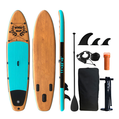 Airtight Wooden Stand Up Paddle Board for Water Sports Area