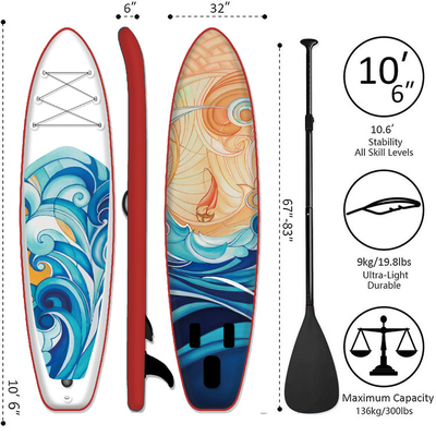 Drop Stitch Inflatable Sup Board Stand Up Paddle Floating Surfboard