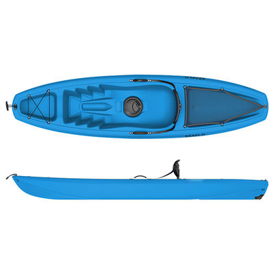 275 Lbs One Person Sit On Top Canoe LLDPE Plastic Single Seat Fishing Kayak