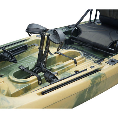 LLDPE Plastic Kayak Single Seat One Person Foot Pedal Fishing Pedal Kayak