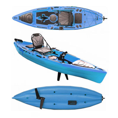 550lbs One Man Kayak Single Person Sit On Top Fishing Kayak With Foot Pedal Drive