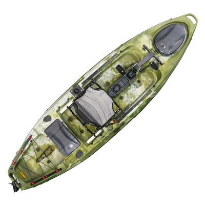 Customized 3.32m Plastic Fishing Pedal Kayak One Person Seat