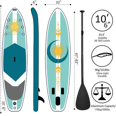 Ocean Waters Board Inflatable Paddle Board Yoga Sup Paddleboard